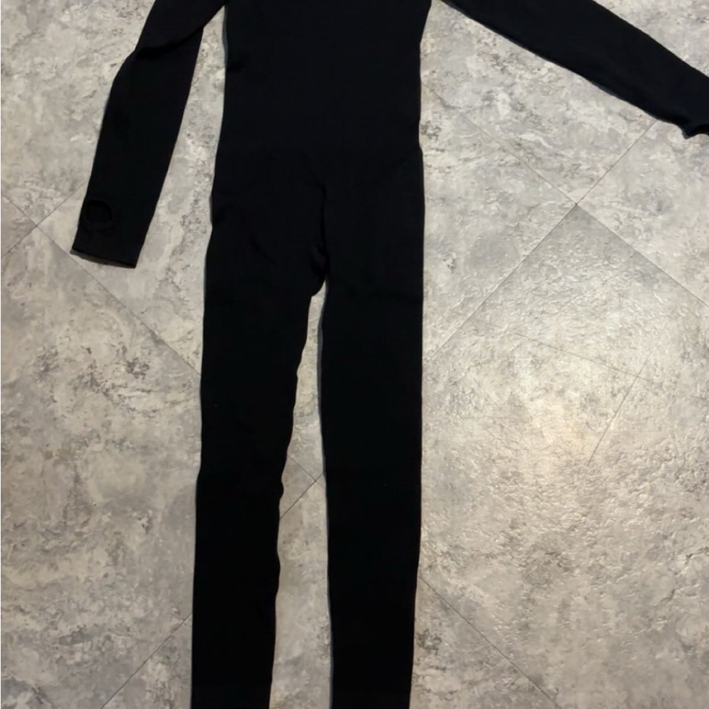 Elegant Black Long-Sleeve Jumpsuit